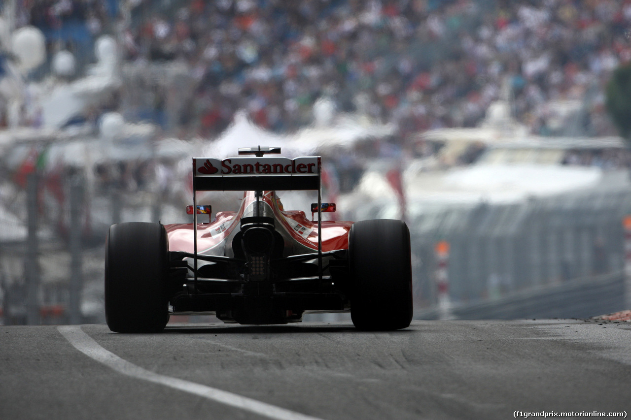 GP MONACO, 22.05.2014- Prove Libere 2, Fernando Alonso (ESP) Ferrari F14-T