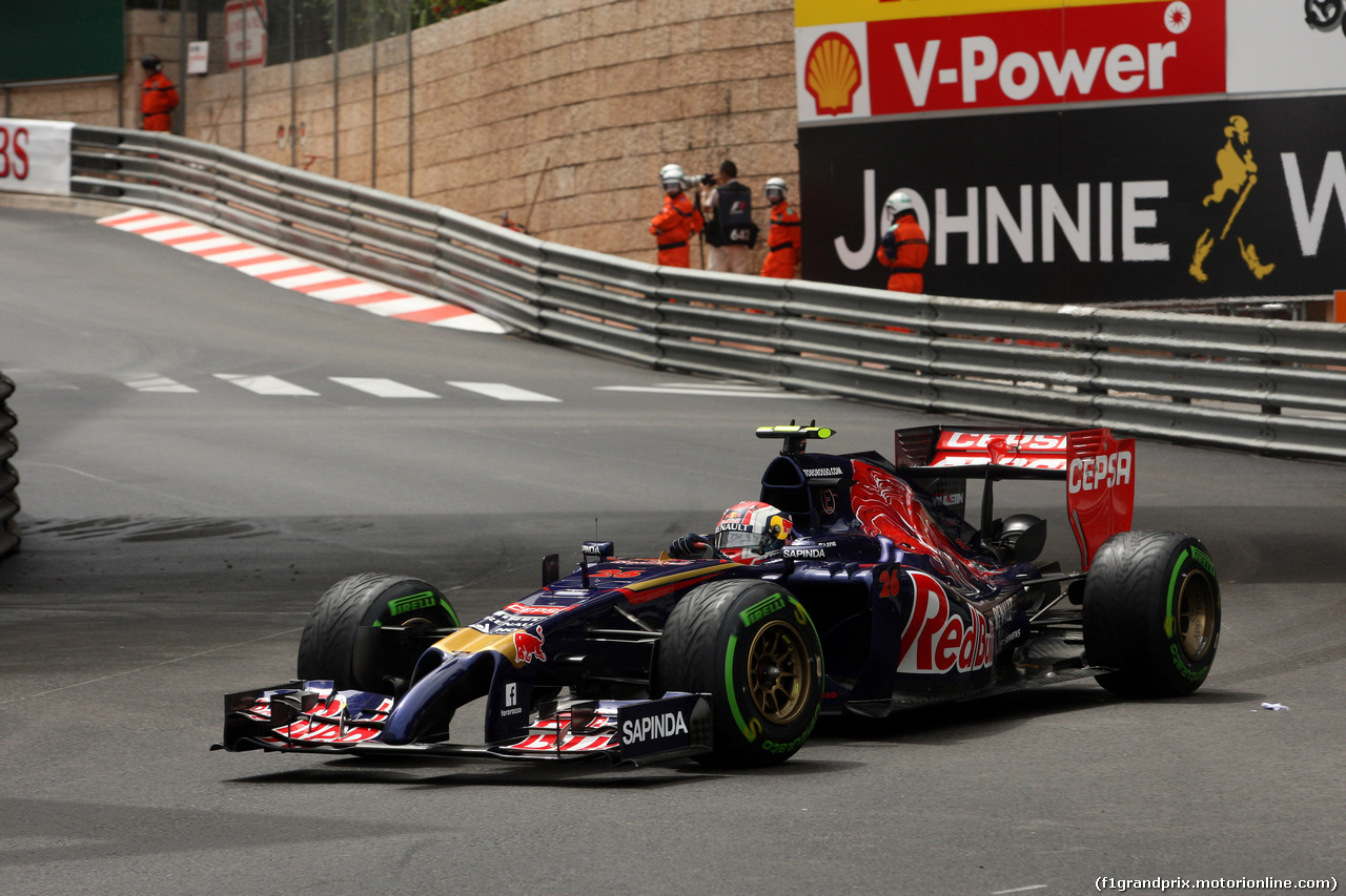 GP MONACO, 22.05.2014- Prove Libere 2, Daniil Kvyat (RUS) Scuderia Toro Rosso STR9