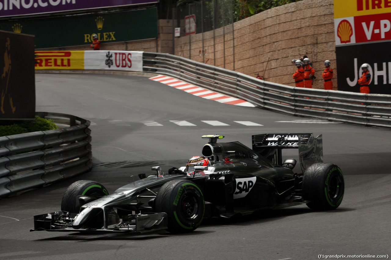 GP MONACO, 22.05.2014- Prove Libere 2, Kevin Magnussen (DEN) McLaren Mercedes MP4-29