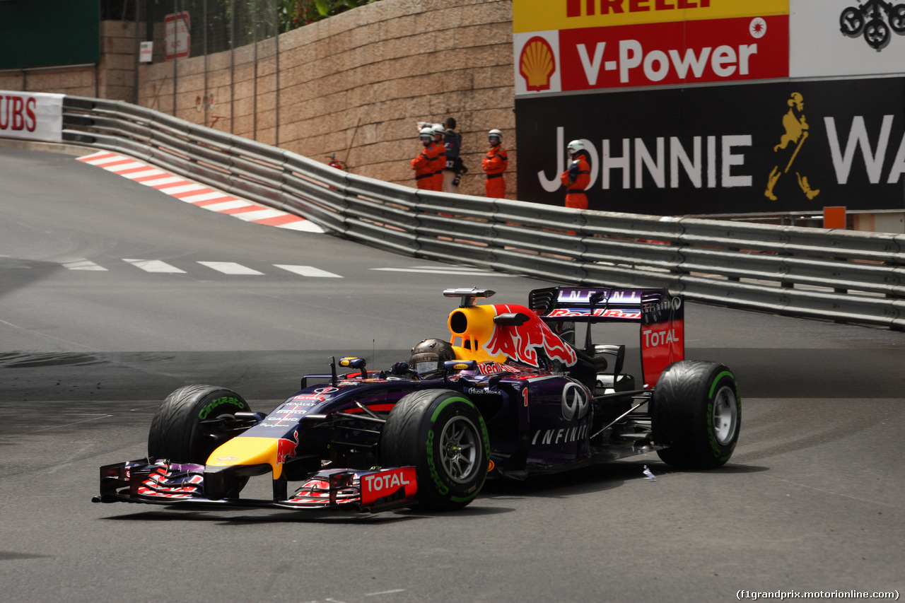 GP MONACO, 22.05.2014- Prove Libere 2, Sebastian Vettel (GER) Red Bull Racing RB10