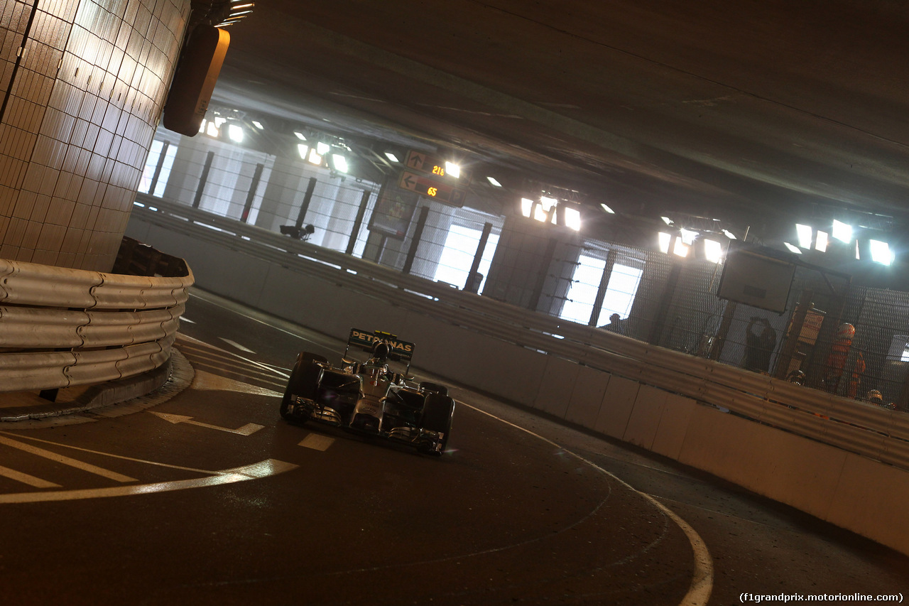 GP MONACO, 22.05.2014- Prove Libere 2, Nico Rosberg (GER) Mercedes AMG F1 W05