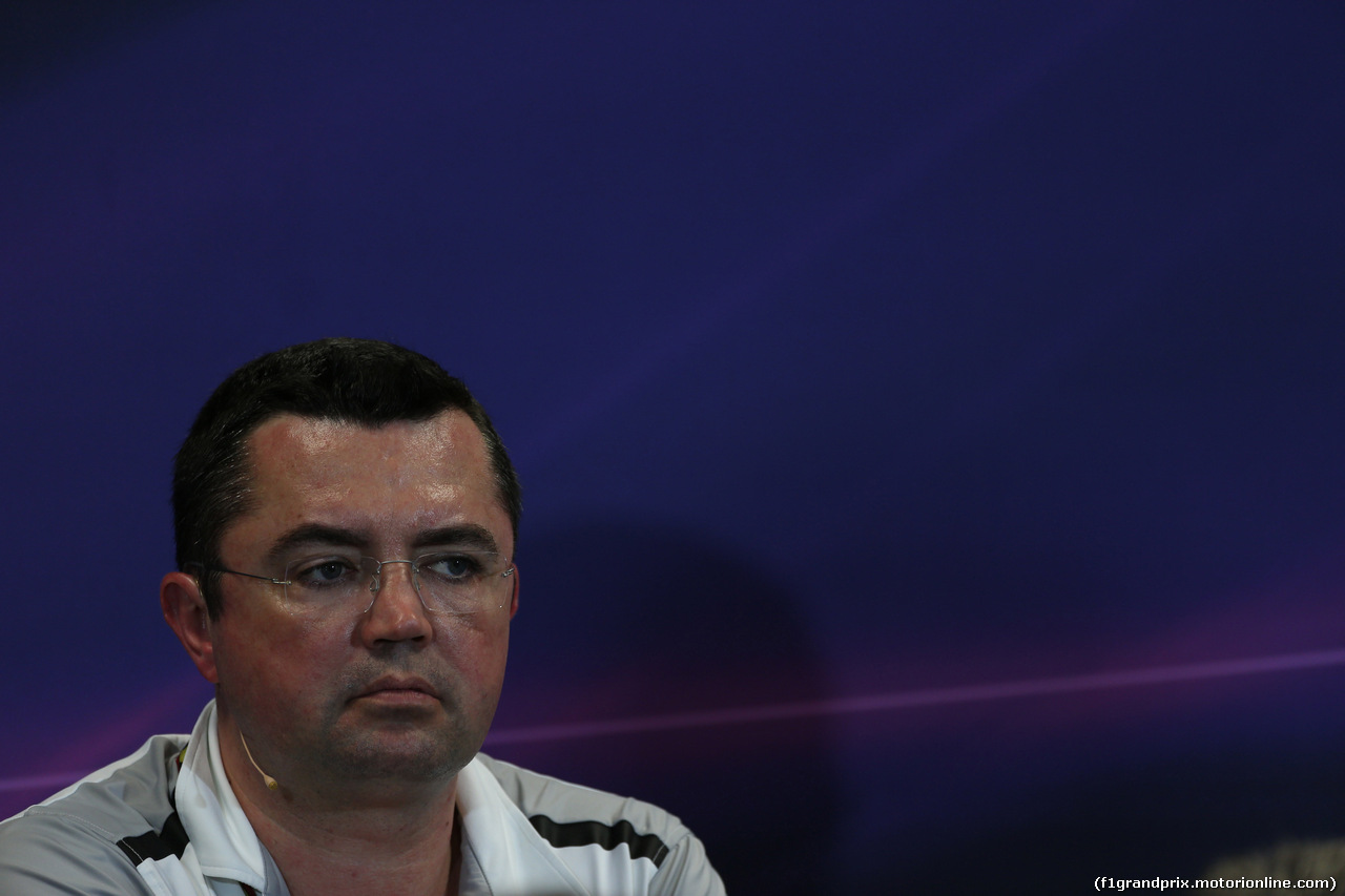 GP MONACO, 22.05.2014- Conferenza Stampa, Eric Boullier (FRA) McLaren Racing Director.