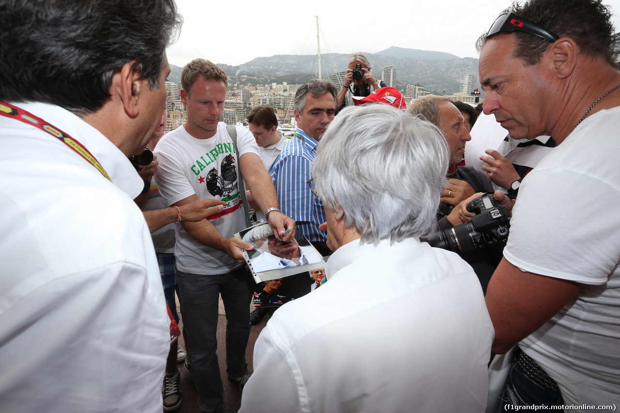 GP MONACO, 22.05.2014- Prove Libere 2, Bernie Ecclestone (GBR), President e CEO of FOM