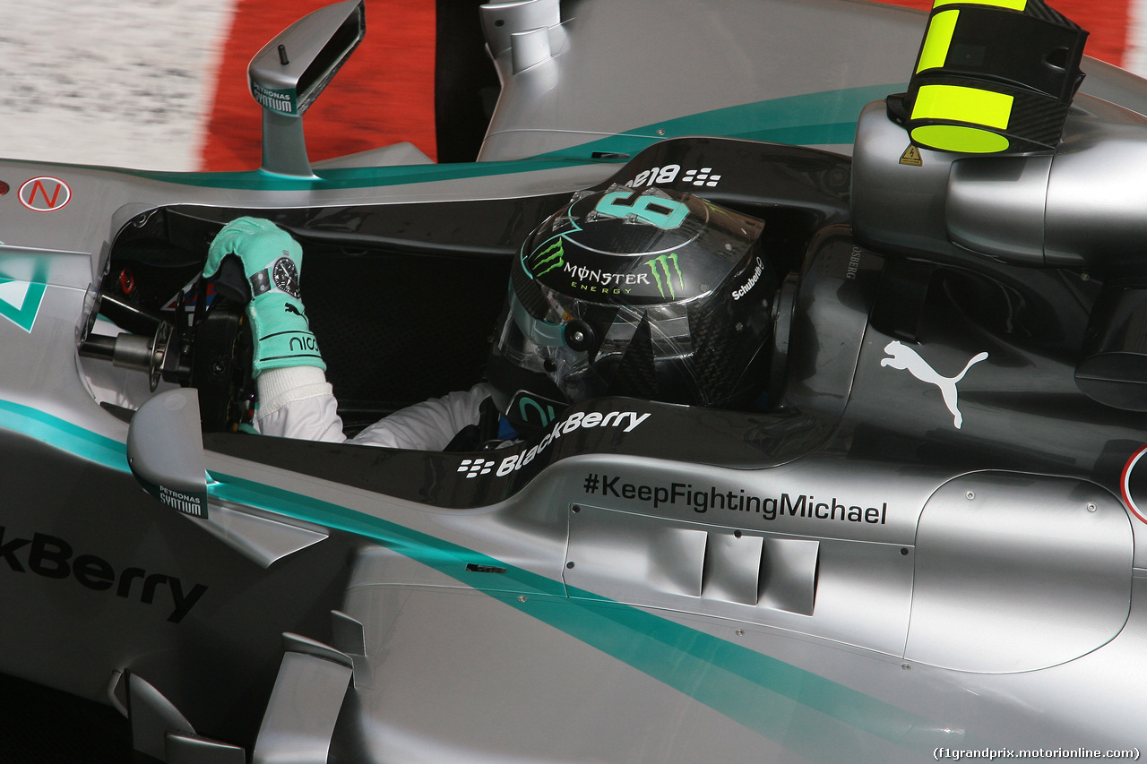 GP MONACO, 22.05.2014- Prove Libere 2, Nico Rosberg (GER) Mercedes AMG F1 W05