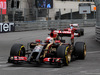 GP MONACO, 22.05.2014- Free Practice 1, Romain Grosjean (FRA) Lotus F1 Team E22 e Fernando Alonso (ESP) Ferrari F14-T
