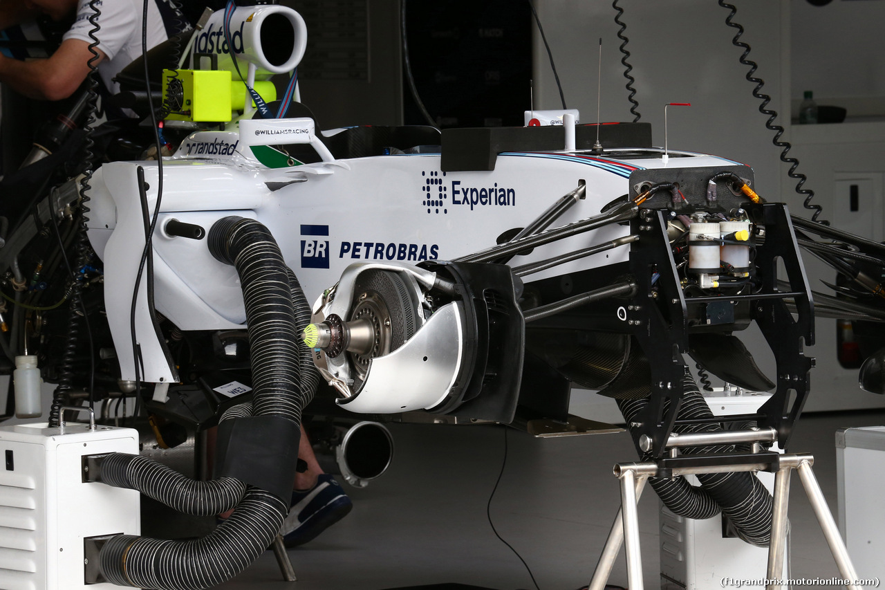 GP MONACO, 21.05.2014- Mechanics Williams work on the car