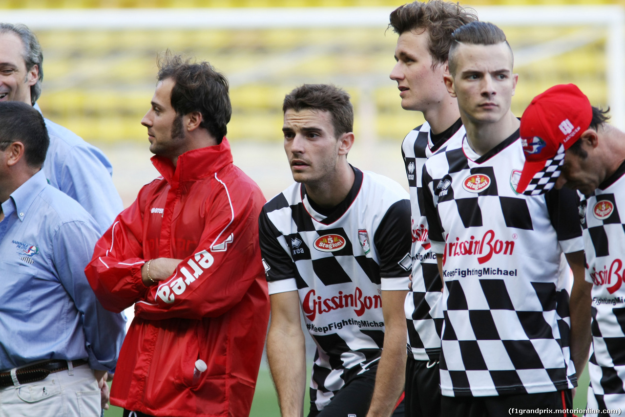 GP MONACO, Jules Bianchi (FRA) Marussia F1 Team at Bahrain the charity football match.
20.05.2014. Formula 1 World Championship, Rd 6, Monaco Grand Prix, Monte Carlo, Monaco, Tuesday Soccer.