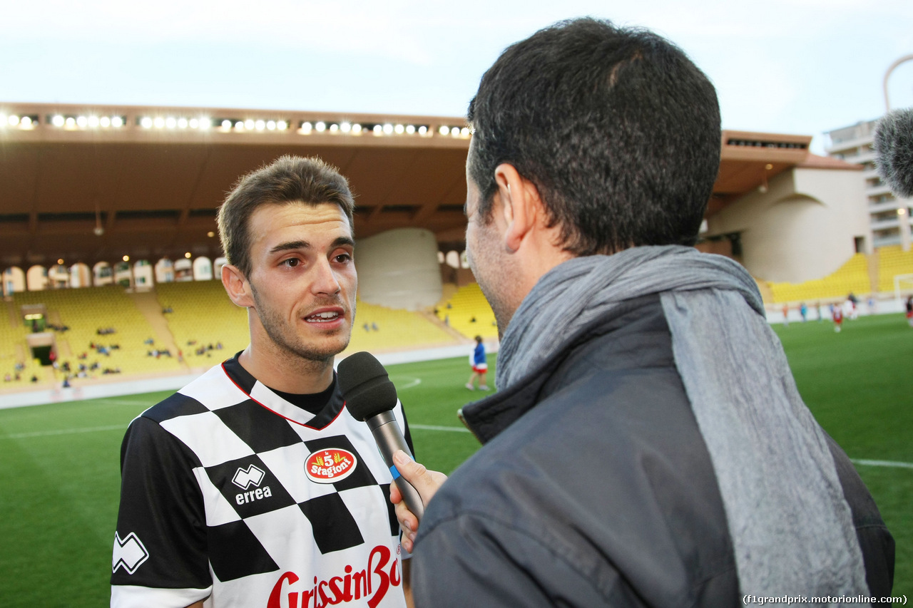 GP MONACO, Jules Bianchi (FRA) Marussia F1 Team at the charity football match.
20.05.2014. Formula 1 World Championship, Rd 6, Monaco Grand Prix, Monte Carlo, Monaco, Tuesday Soccer.