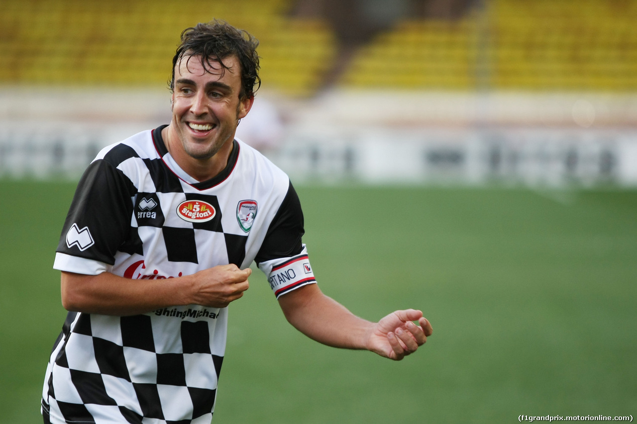 GP MONACO, Fernando Alonso (ESP) Ferrari at the charity football match.
20.05.2014. Formula 1 World Championship, Rd 6, Monaco Grand Prix, Monte Carlo, Monaco, Tuesday Soccer.