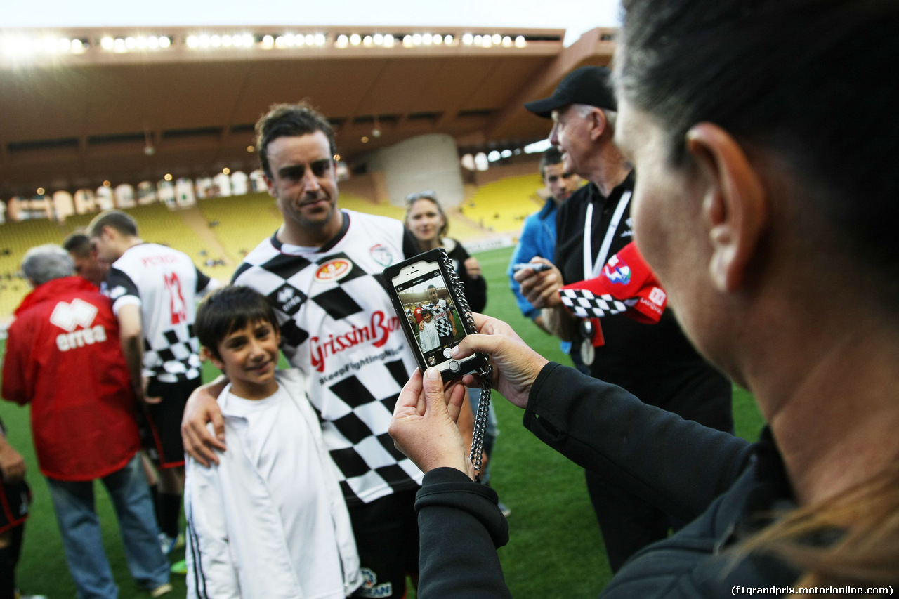 GP MONACO, Fernando Alonso (ESP) Ferrari at the charity football match.
20.05.2014. Formula 1 World Championship, Rd 6, Monaco Grand Prix, Monte Carlo, Monaco, Tuesday Soccer.