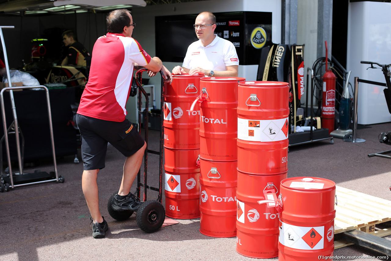 GP MONACO, 21.05.2014- Conferenza Stampa, Total fuel