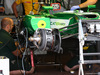 GP MONACO, 21.05.2014- Mechanics Cateham work on the car