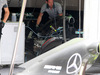 GP MONACO, 21.05.2014- Mechanics Mercedes work on the cars