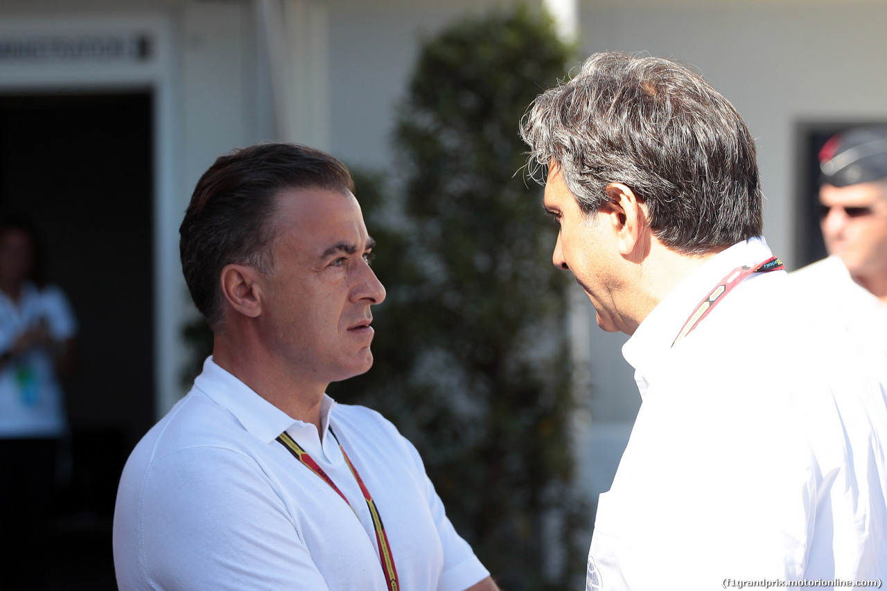 GP MONACO, 24.05.2014- Prove Libere 3, Jean Alesi (FRA) e Pasquale Lattuneddu (ITA), FOM