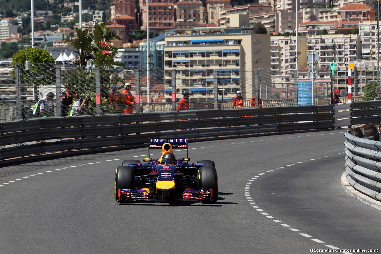 GP MONACO, 24.05.2014- Prove Libere 3, Sebastian Vettel (GER) Red Bull Racing RB10