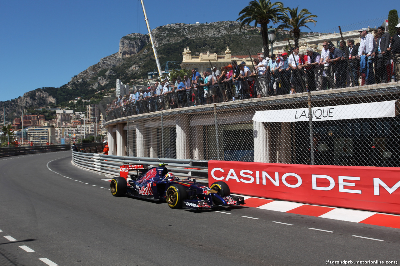 GP MONACO, 24.05.2014- Prove Libere 3, Daniil Kvyat (RUS) Scuderia Toro Rosso STR9