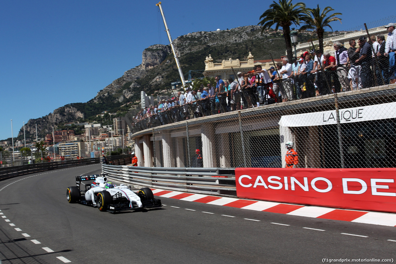 GP MONACO, 24.05.2014- Prove Libere 3, Valtteri Bottas (FIN) Williams F1 Team FW36