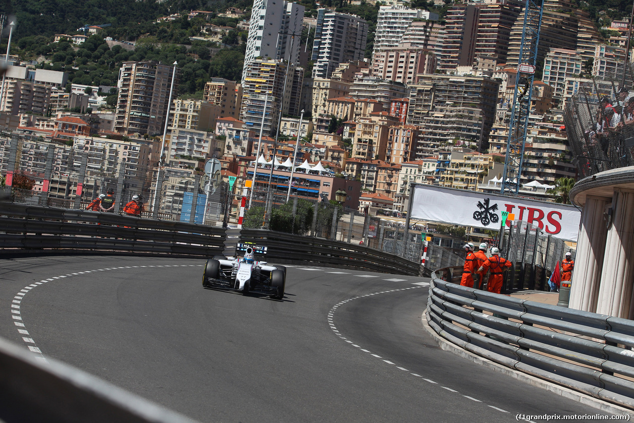 GP MONACO, 24.05.2014- Prove Libere 3, Valtteri Bottas (FIN) Williams F1 Team FW36