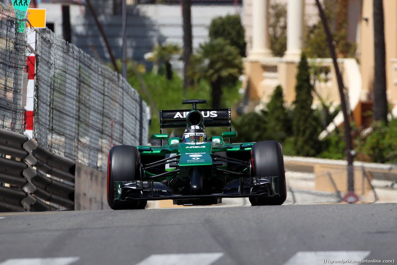 GP MONACO, 24.05.2014- Prove Libere 3, Kamui Kobayashi (JAP) Caterham F1 Team CT-04