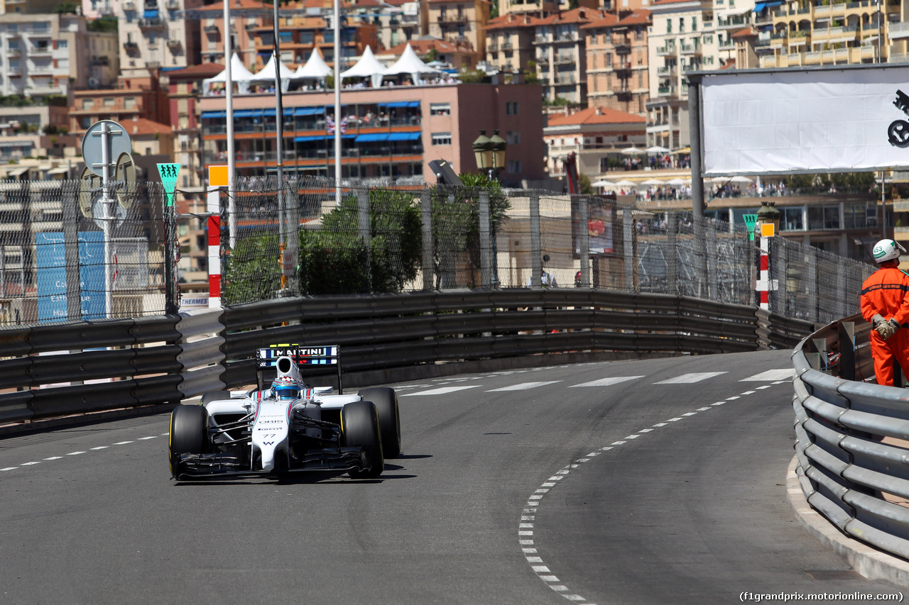 GP MONACO, 24.05.2014- Prove Libere 3, Valtteri Bottas (FIN) Williams F1 Team FW36