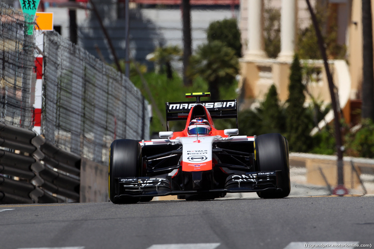 GP MONACO, 24.05.2014- Prove Libere 3, Max Chilton (GBR), Marussia F1 Team MR03