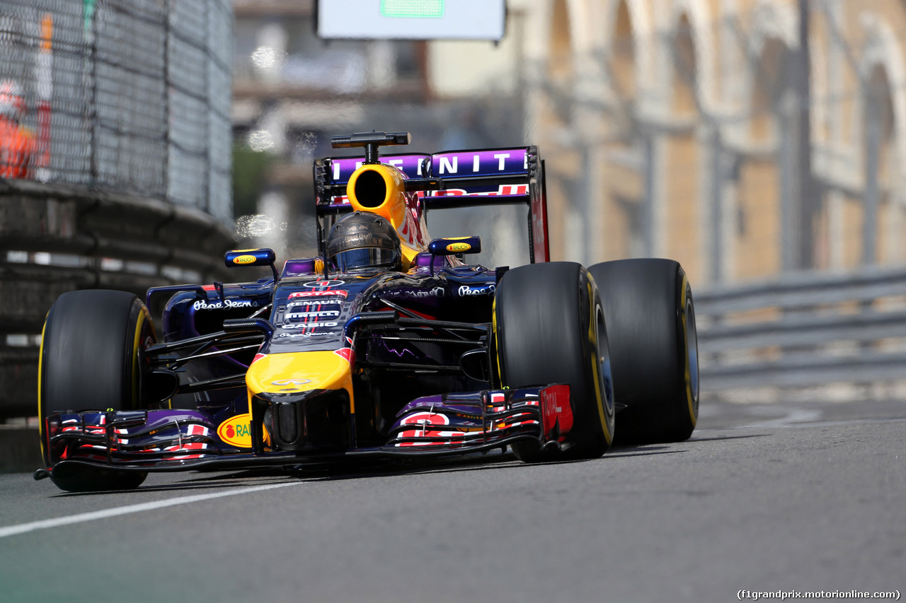 GP MONACO, 24.05.2014- Prove Libere 3, Sebastian Vettel (GER) Red Bull Racing RB10