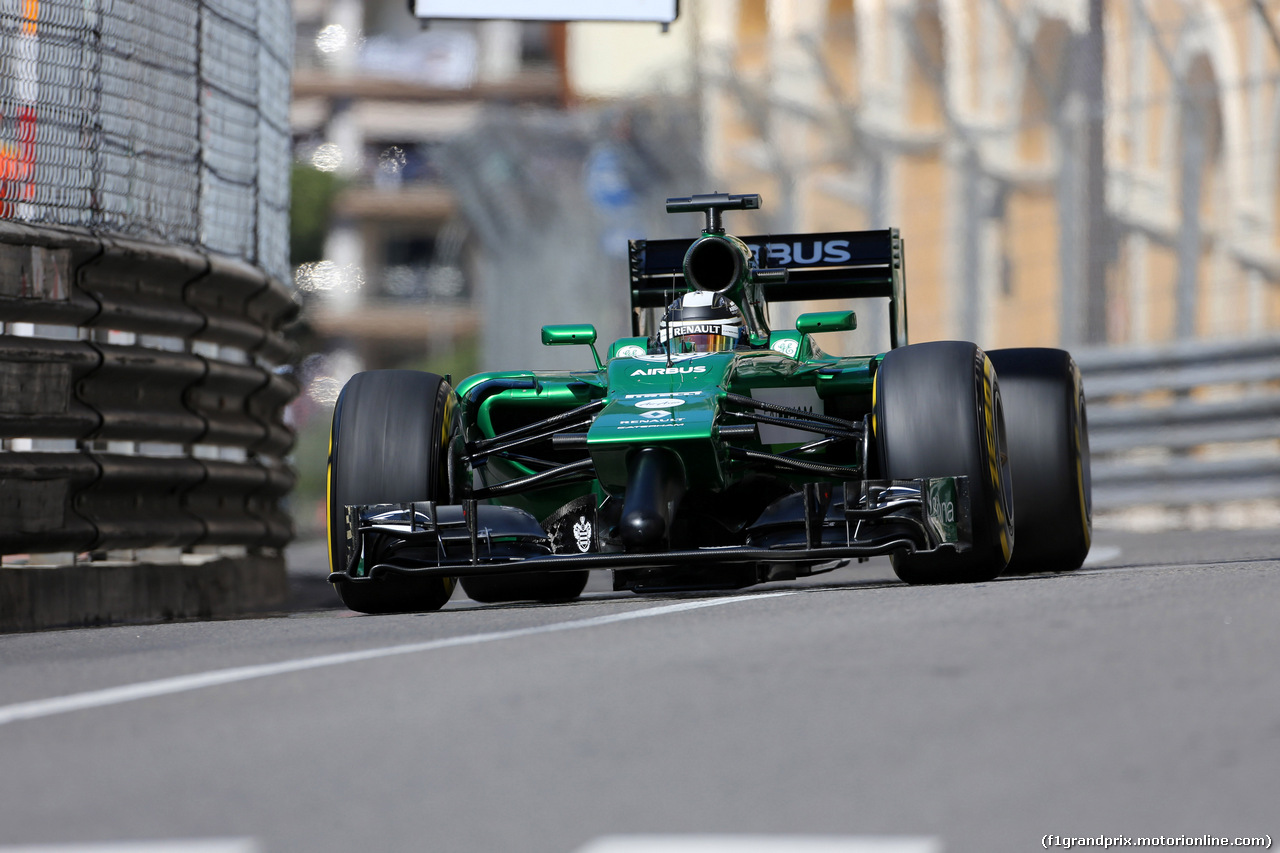 GP MONACO, 24.05.2014- Prove Libere 3, Kamui Kobayashi (JAP) Caterham F1 Team CT-04