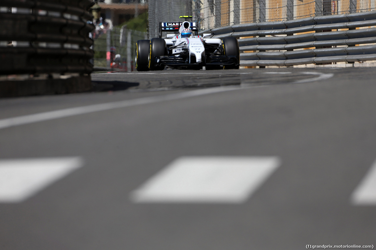 GP MONACO, 24.05.2014- Prove Libere 3, Valtteri Bottas (FIN) Williams F1 Team FW36