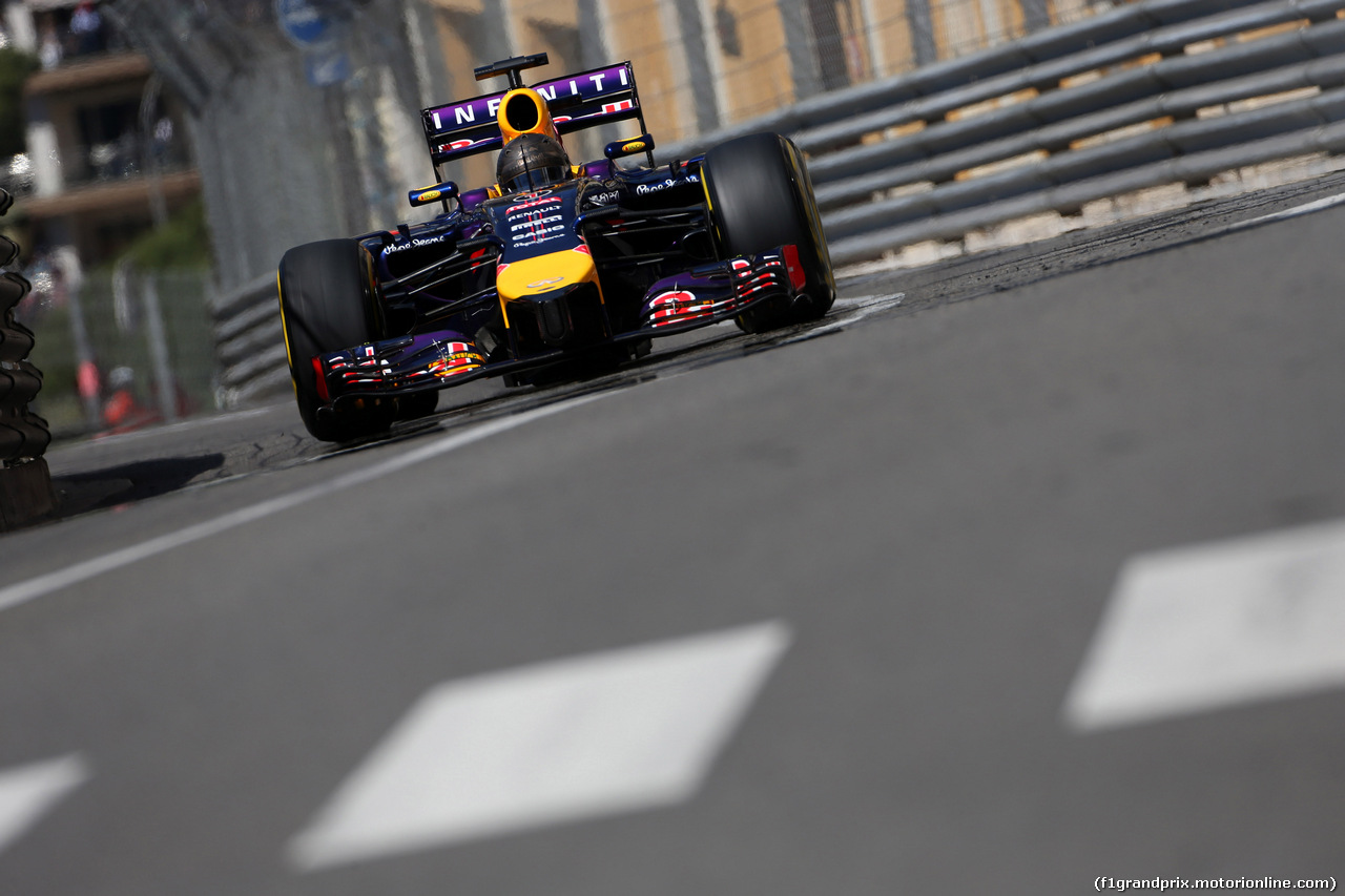 GP MONACO, 24.05.2014- Prove Libere 3, Sebastian Vettel (GER) Red Bull Racing RB10