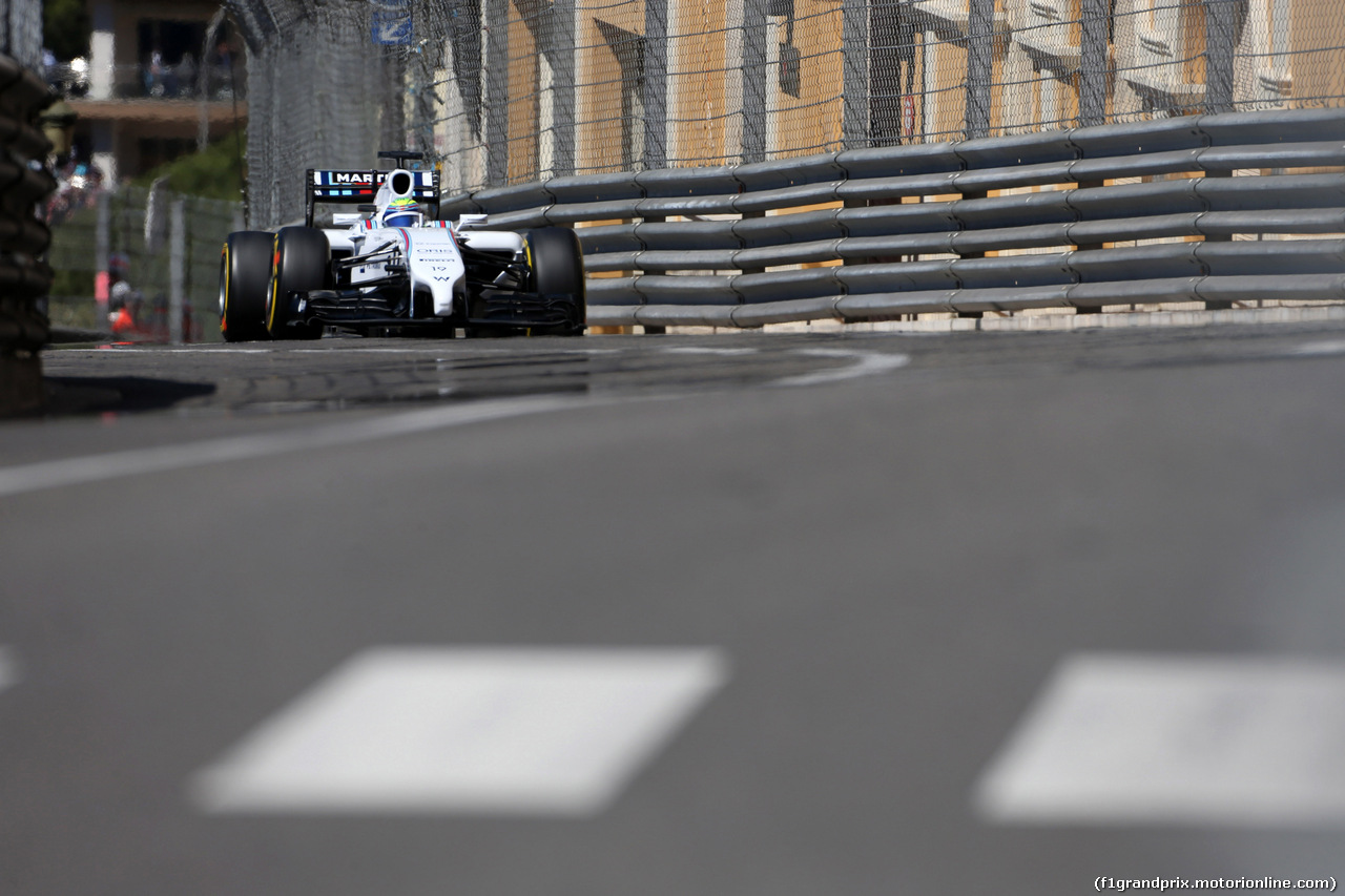 GP MONACO, 24.05.2014- Prove Libere 3, Felipe Massa (BRA) Williams F1 Team FW36