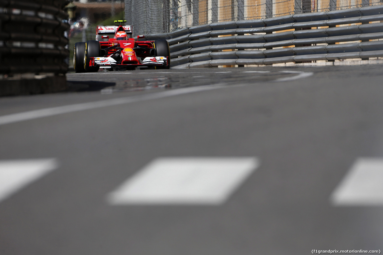GP MONACO, 24.05.2014- Prove Libere 3, Kimi Raikkonen (FIN) Ferrari F14-T