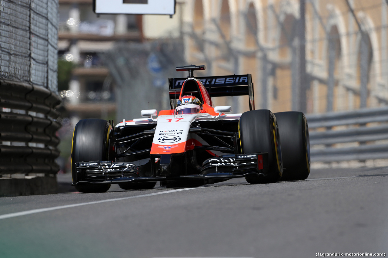 GP MONACO, 24.05.2014- Prove Libere 3, Jules Bianchi (FRA) Marussia F1 Team MR03