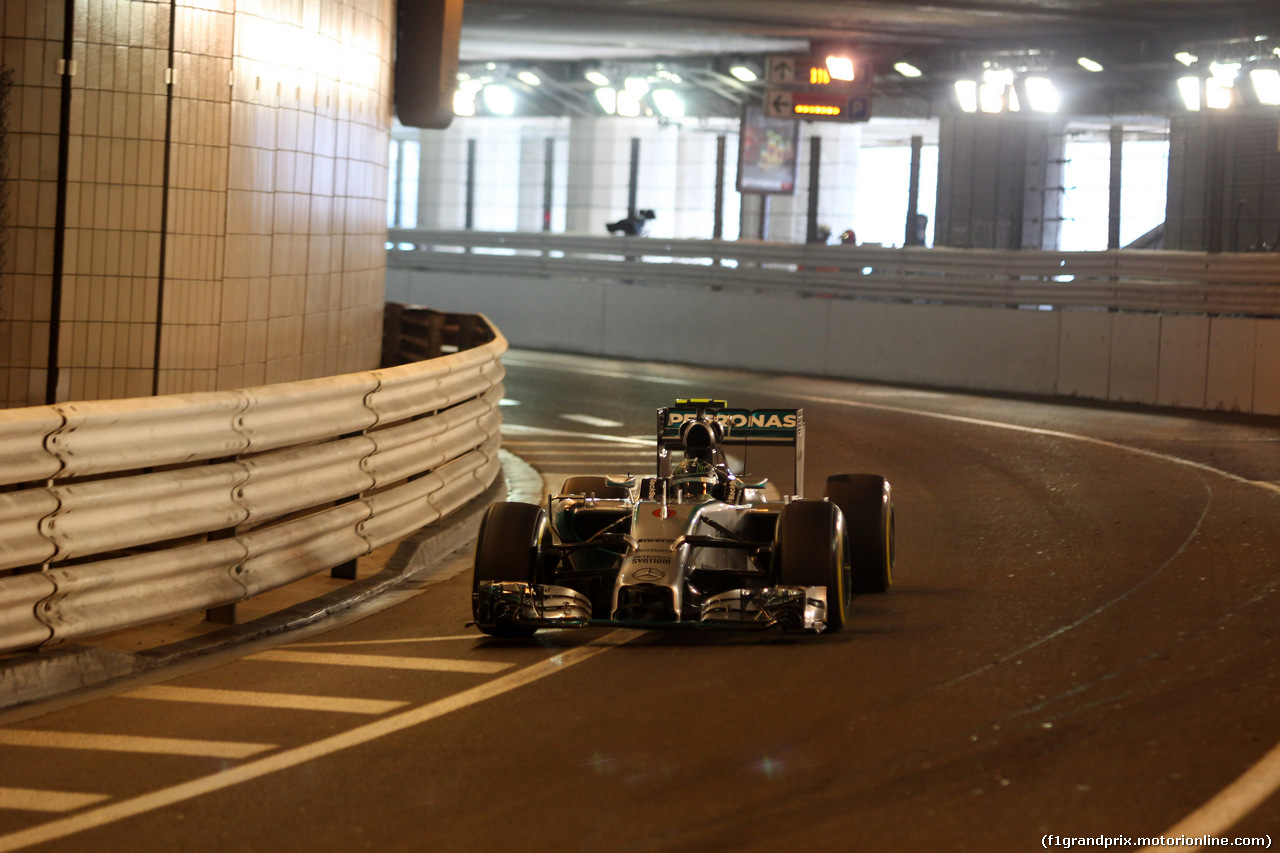 GP MONACO, 24.05.2014- Prove Libere 3, Nico Rosberg (GER) Mercedes AMG F1 W05