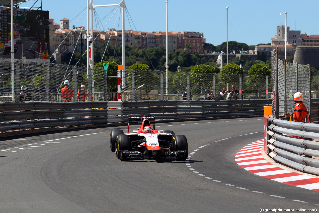 GP MONACO, 24.05.2014- Prove Libere 3, Jules Bianchi (FRA) Marussia F1 Team MR03