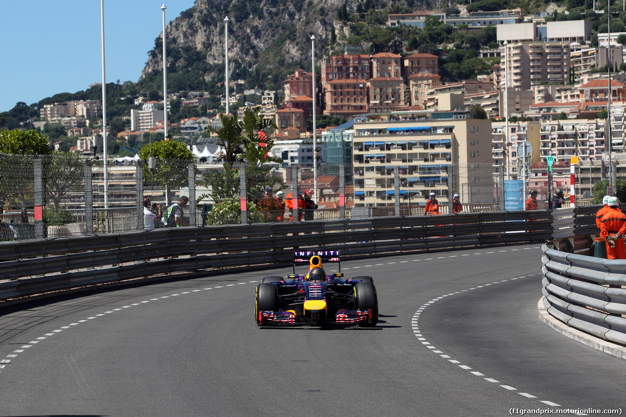 GP MONACO, 24.05.2014- Prove Libere 3, Sebastian Vettel (GER) Red Bull Racing RB10