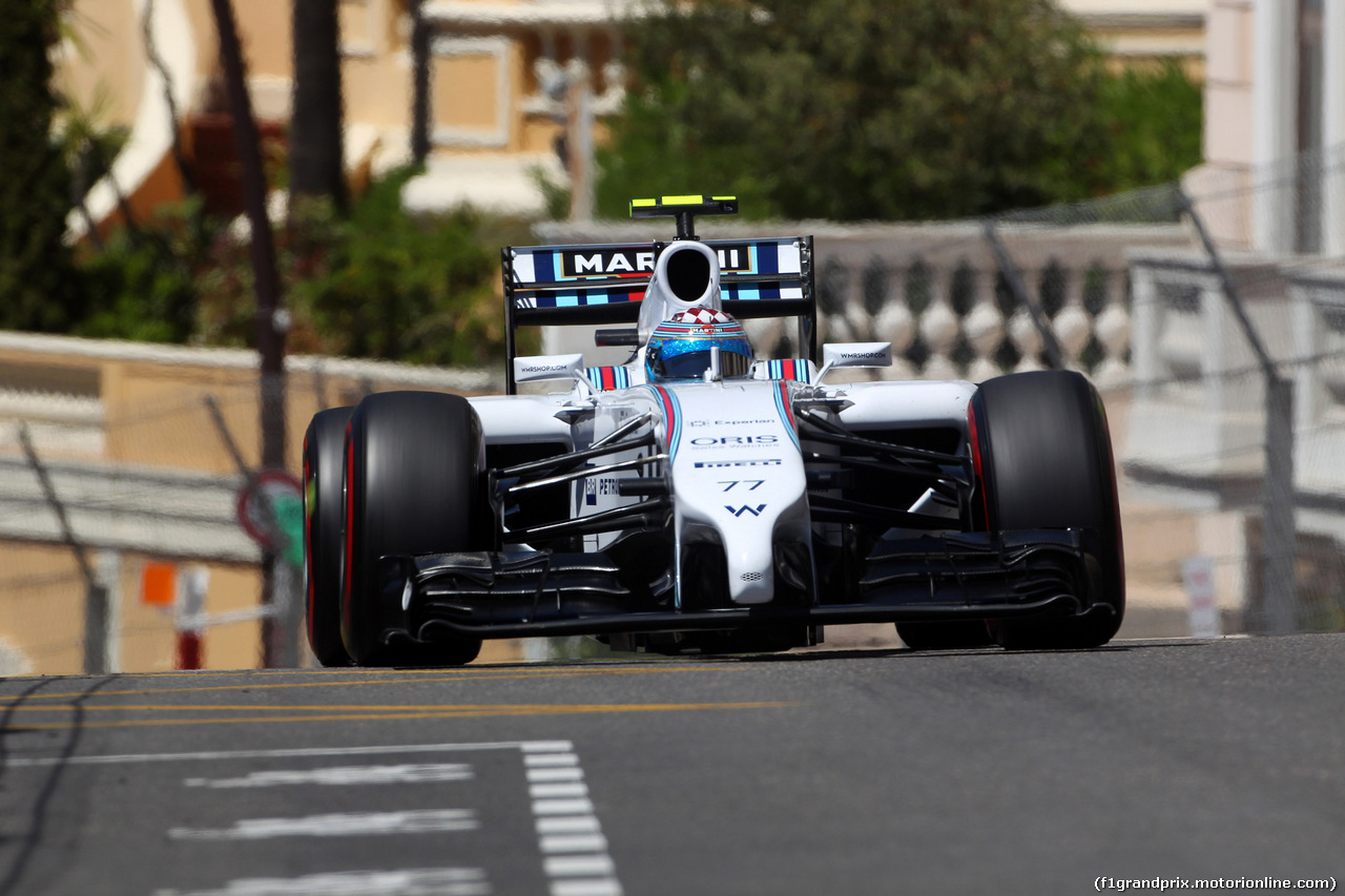 GP MONACO, 24.05.2014- Prove Libere 3, Valtteri Bottas (FIN) Williams F1 Team FW36
