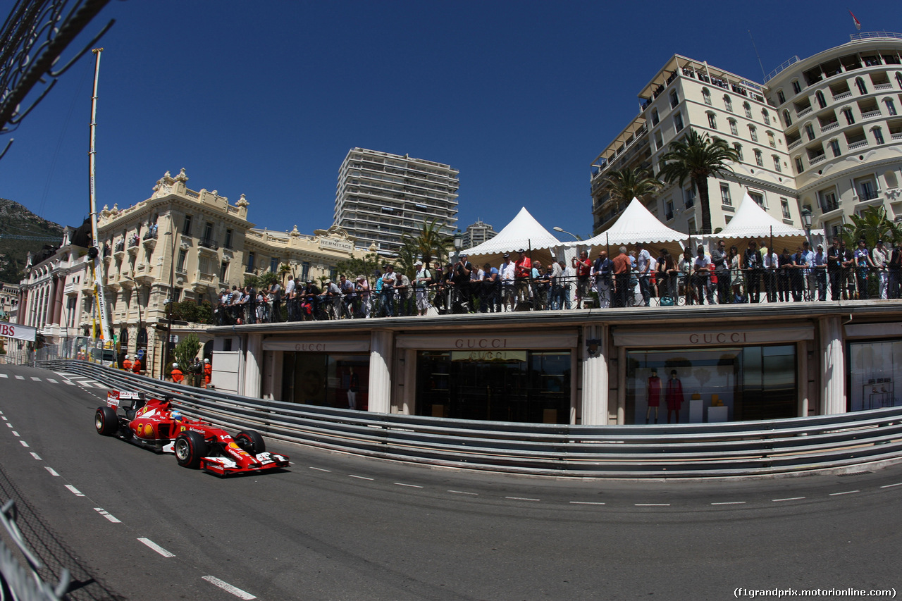 GP MONACO, 24.05.2014- Prove Libere 3, Fernando Alonso (ESP) Ferrari F14-T