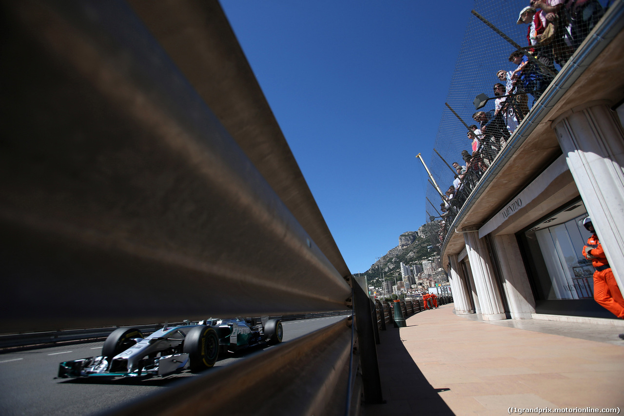 GP MONACO, 24.05.2014- Prove Libere 3, Nico Rosberg (GER) Mercedes AMG F1 W05