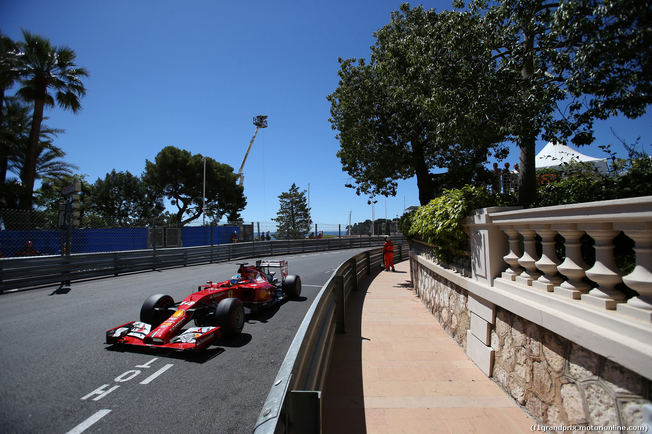 GP MONACO, 24.05.2014- Prove Libere 3, Fernando Alonso (ESP) Ferrari F14-T