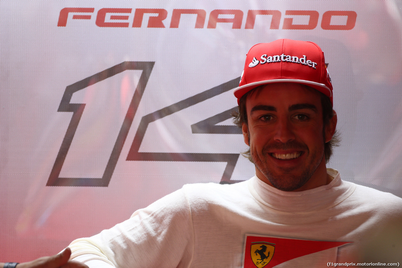 GP MONACO, 24.05.2014- Prove Libere 3, Fernando Alonso (ESP) Ferrari F14-T