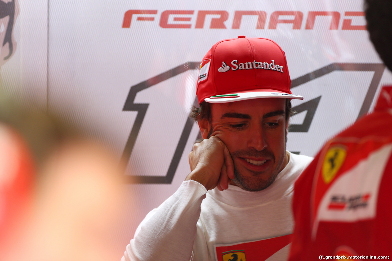 GP MONACO, 24.05.2014- Prove Libere 3, Fernando Alonso (ESP) Ferrari F14-T