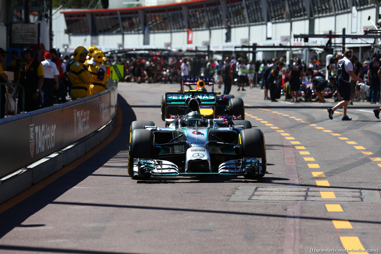 GP MONACO, 24.05.2014- Prove Libere 3, Nico Rosberg (GER) Mercedes AMG F1 W05