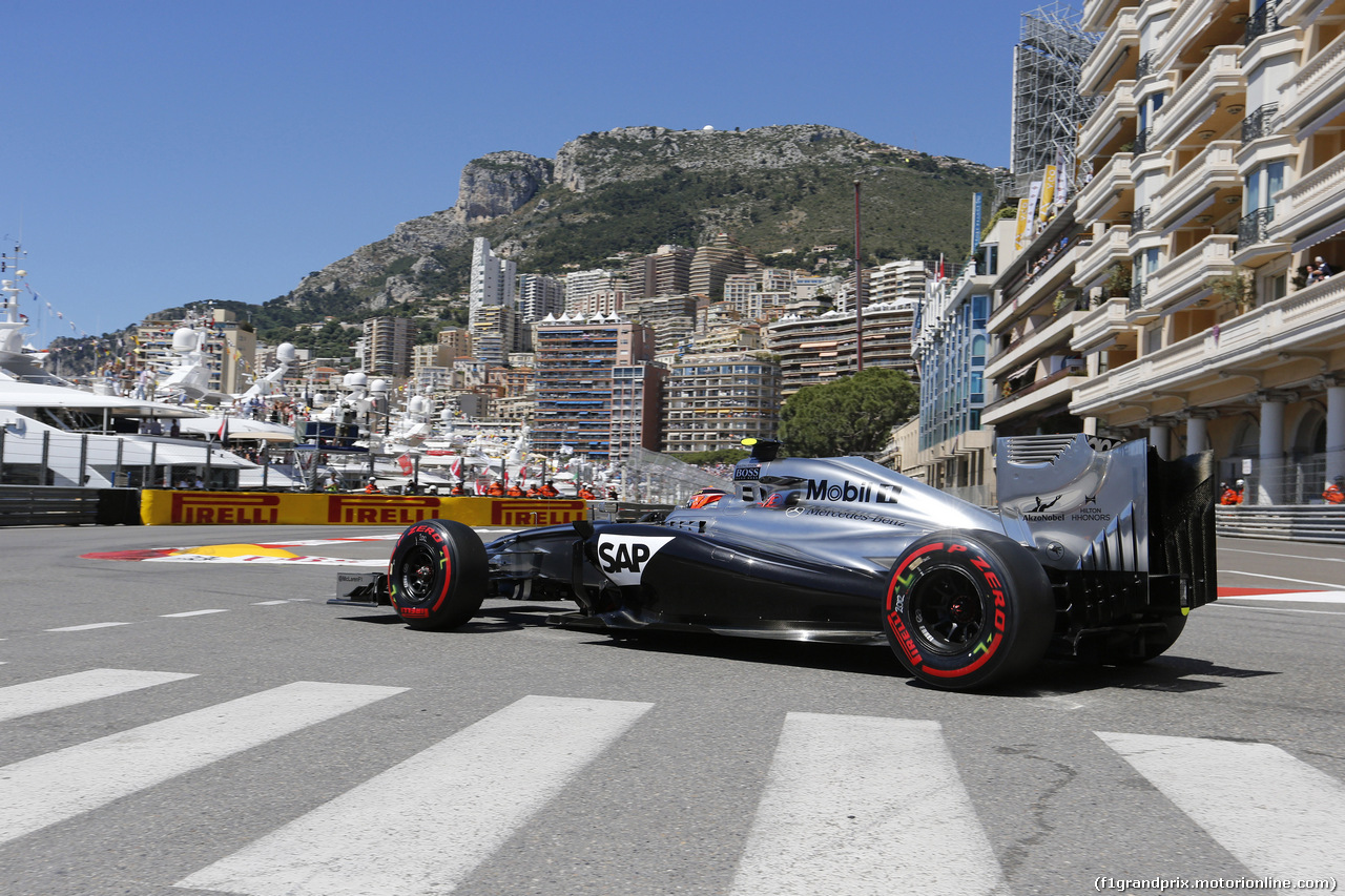 GP MONACO, 24.05.2014- Prove Libere 3, Kevin Magnussen (DEN) McLaren Mercedes MP4-29