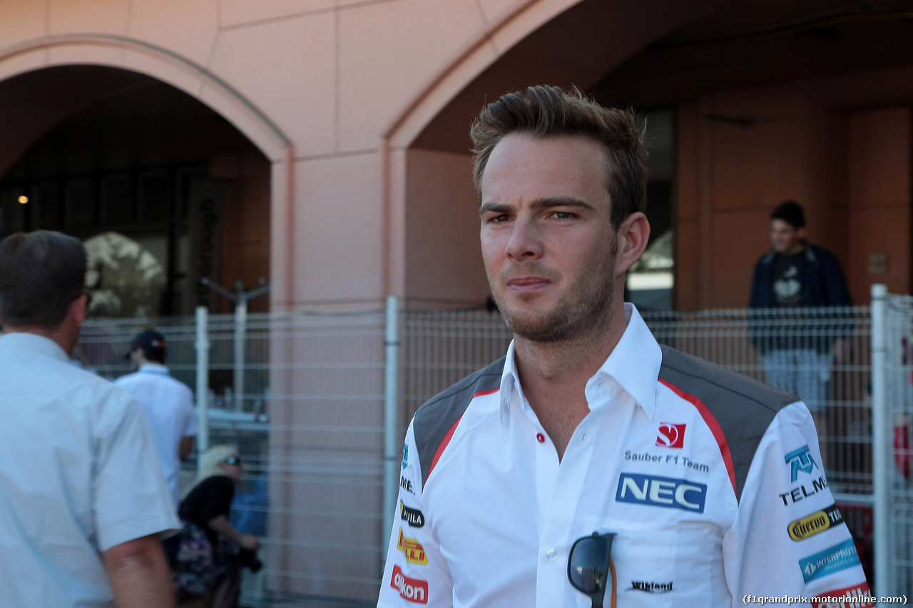 GP MONACO, 24.05.2014- Prove Libere 3, Giedo van der Garde (NDL), third driver, Sauber F1 Team.