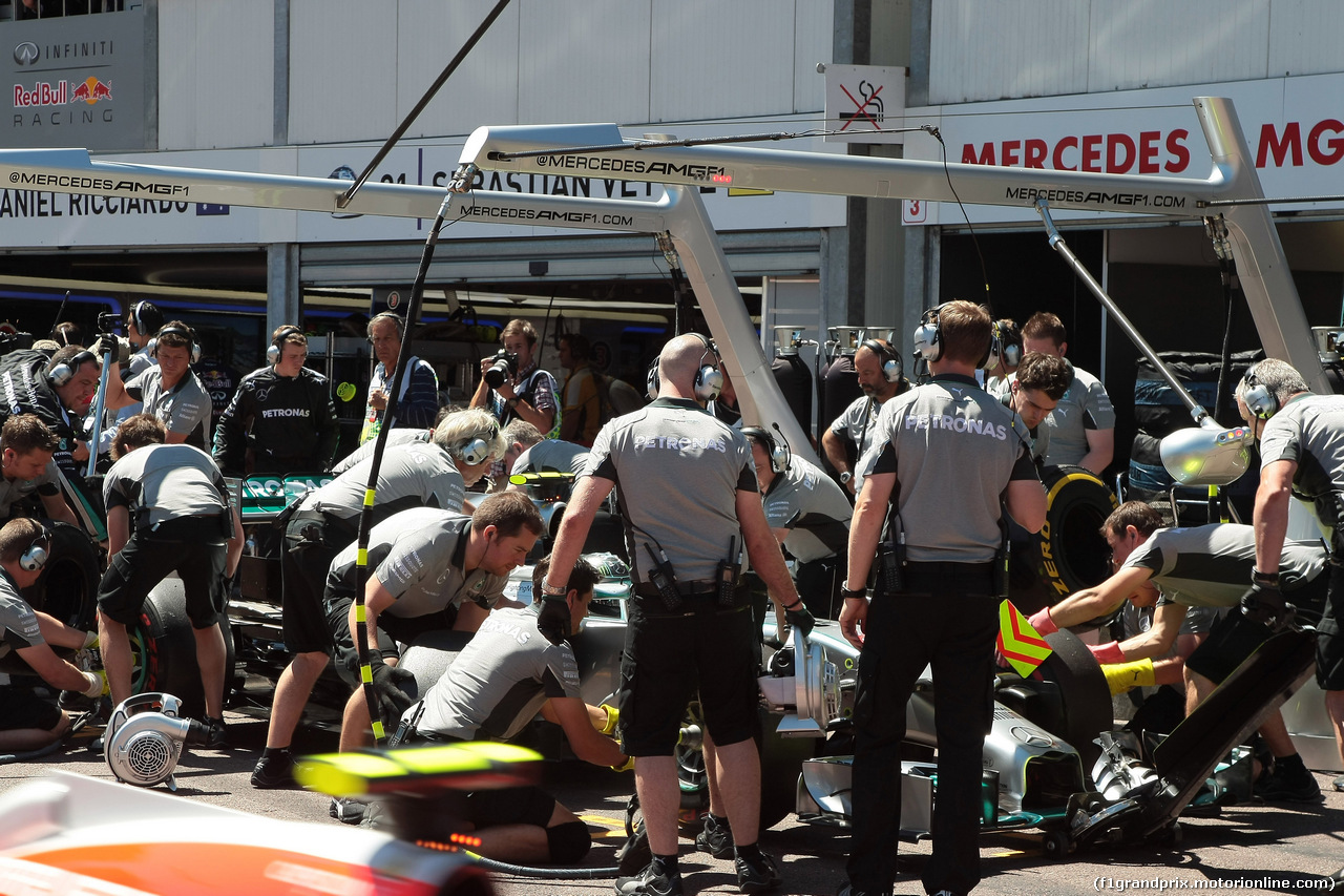 GP MONACO, 24.05.2014- Prove Libere 3, Nico Rosberg (GER) Mercedes AMG F1 W05