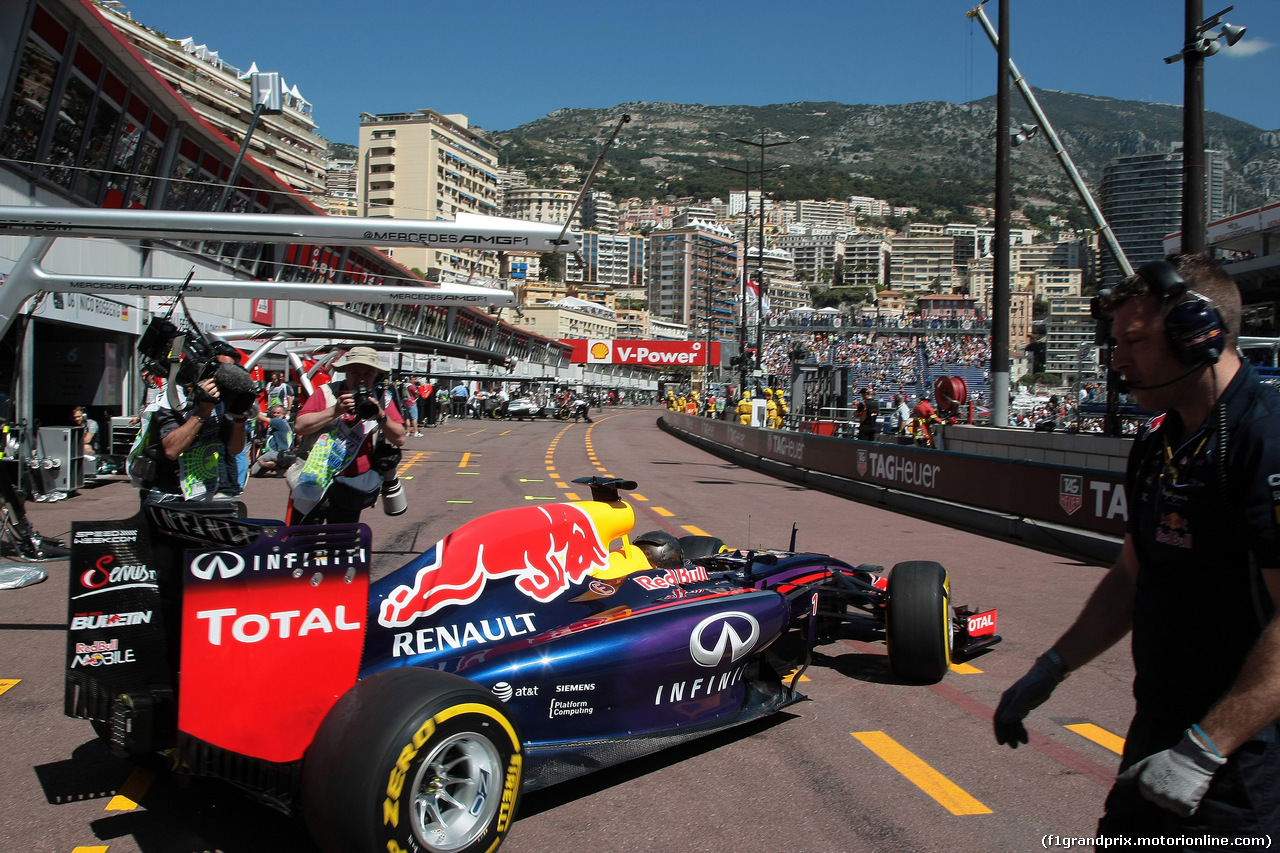 GP MONACO, 24.05.2014- Prove Libere 3, Sebastian Vettel (GER) Red Bull Racing RB10