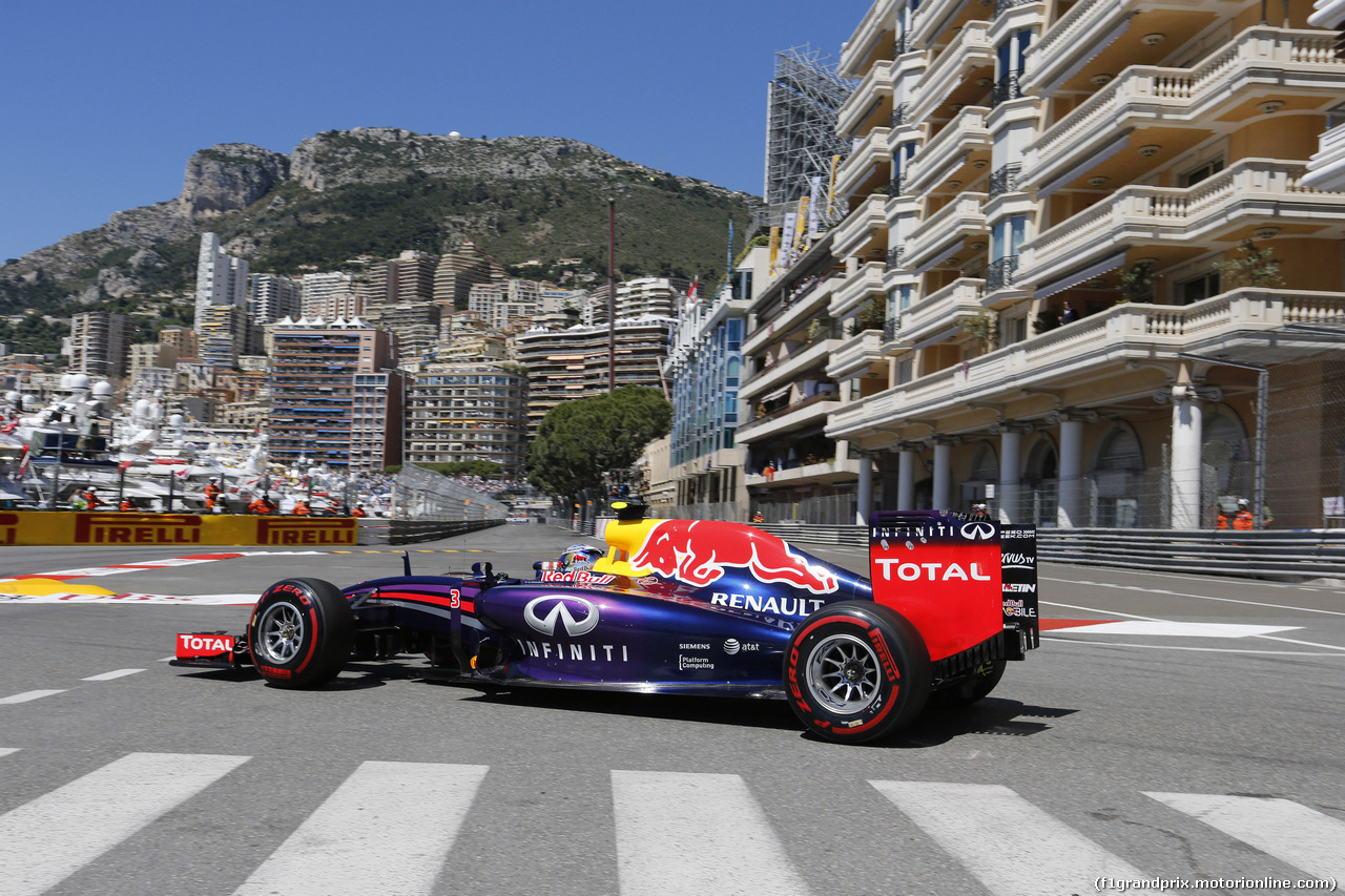 GP MONACO, 24.05.2014- Prove Libere 3, Daniel Ricciardo (AUS) Red Bull Racing RB10