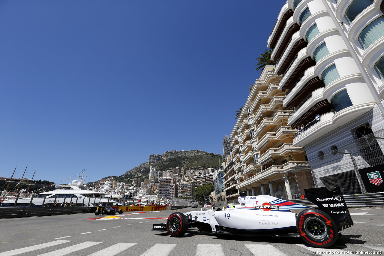 GP MONACO, 24.05.2014- Prove Libere 3, Felipe Massa (BRA) Williams F1 Team FW36