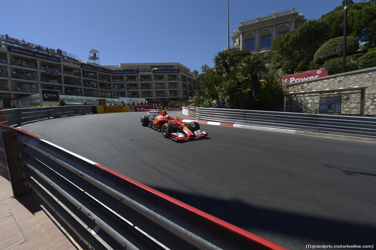 GP MONACO, 24.05.2014- Qualifiche, Kimi Raikkonen (FIN) Ferrari F14-T