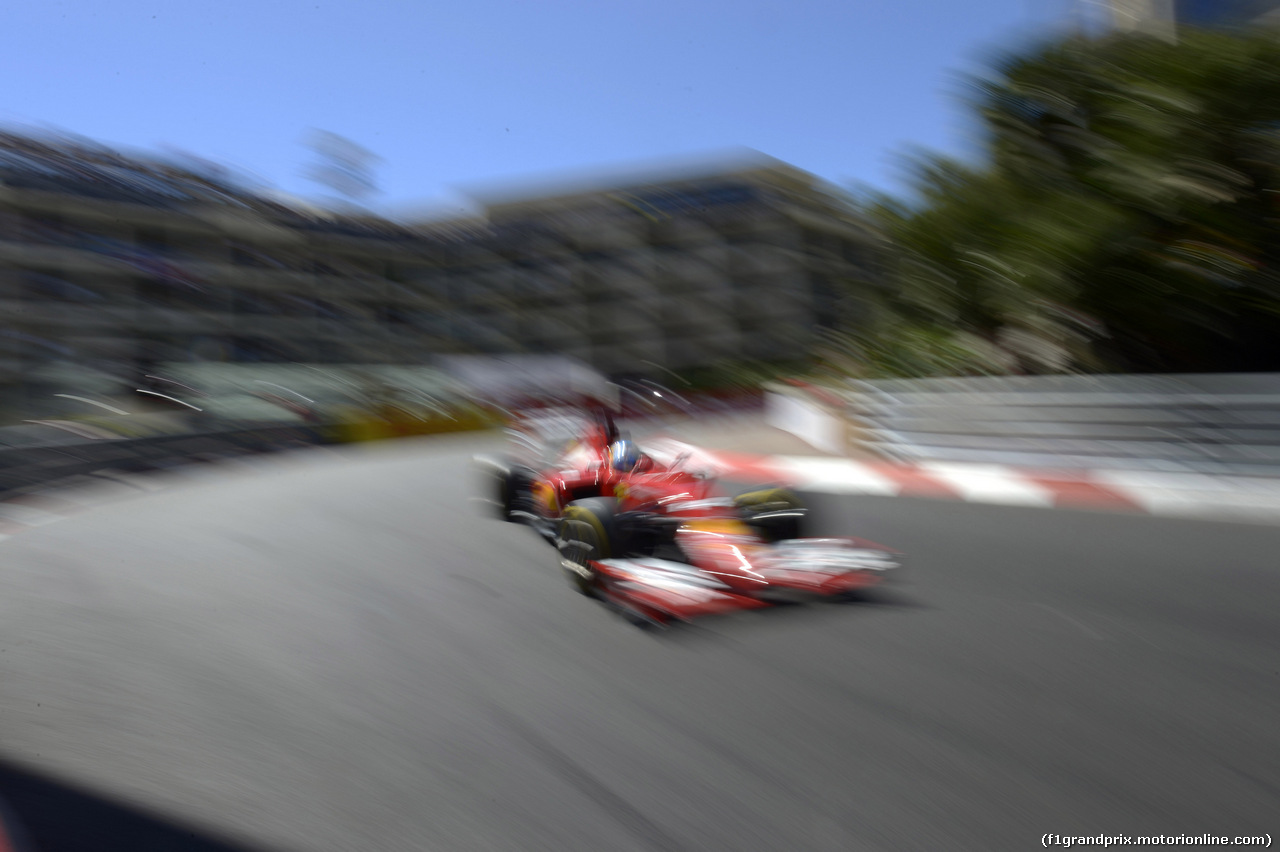 GP MONACO, 24.05.2014- Qualifiche, Fernando Alonso (ESP) Ferrari F14-T